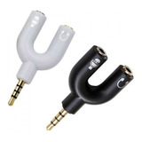 Adaptador P3 X P2 Knup Branco/preto Para Fone E Headset