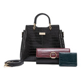 Cartera  Gacel  Shop Prom  Negro  Car2970