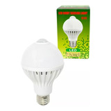 3 Piezas Foco Bombilla Led 9w Con Sensor De Movimiento E27