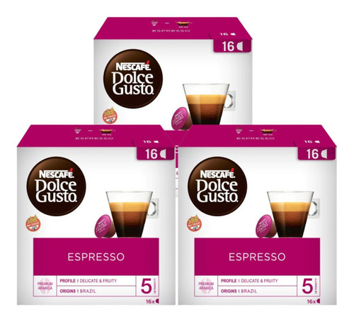 Nescafé Dolce Gusto Espresso 3 X 16 Capsulas