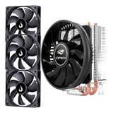 Air Cooler + Kit 3 Fan 120mm Intel Lga 115x 1700 Amd Am3 Am4