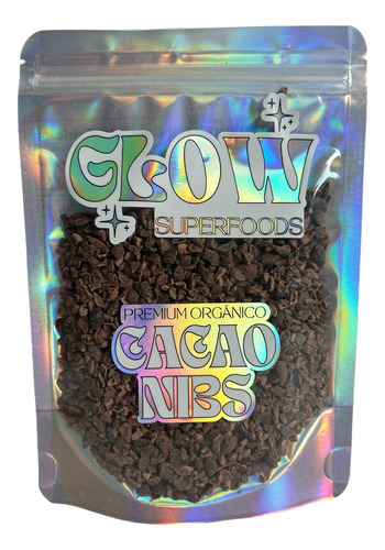 Cacao Nibs 100% Organico Usda Premium Glow Superfoods 250 Gr