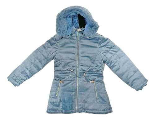 Jaqueta Parka Sobretudo Infantil Forrada Peluciada Inverno