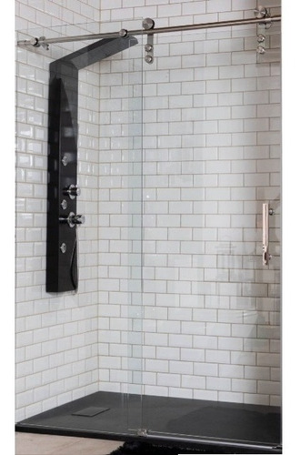 Mampara Baño Pta Granero Acero Inox Cromo 120cm Hanoi Gorena