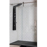 Mampara Baño Pta Granero Acero Inox Cromo 120cm Hanoi Gorena