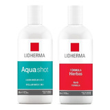 Kit Aqua Shot Loción Micelar + Loción De Hierbas Lidherma 