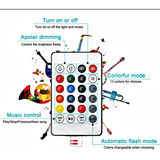 Pack 3 Ampolletas Musical Bluetooth-multicolor Con Control Color De La Luz Rgb