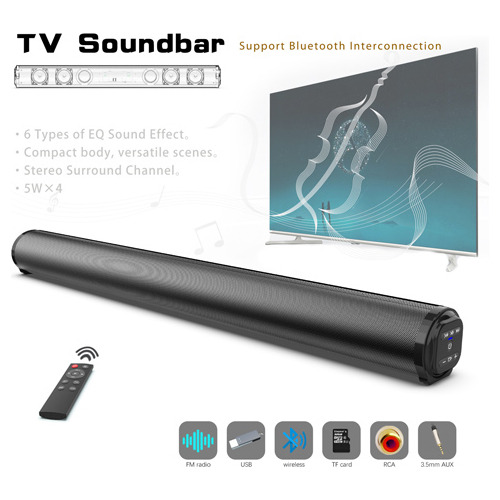 Caixa De Som Para Tv Smart Soundbar Subwoofer Bs-10 Usb