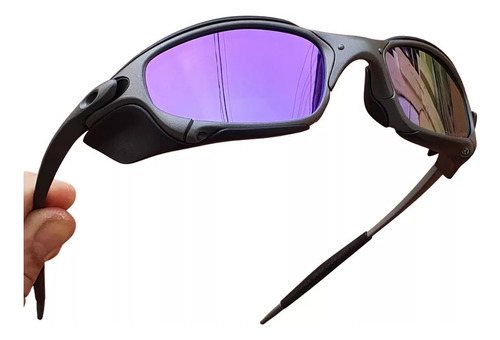 Oculos De Sol Juliet X-metal Roxo Violet Pinado + Side Blide