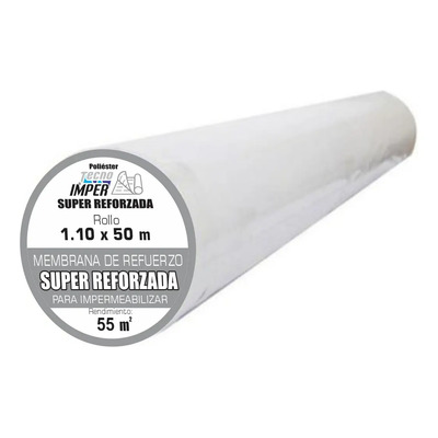 Malla Impermeabilizante Super Reforzada Rollo 1.10 X 50 Mt Blanco | Meses sin interés