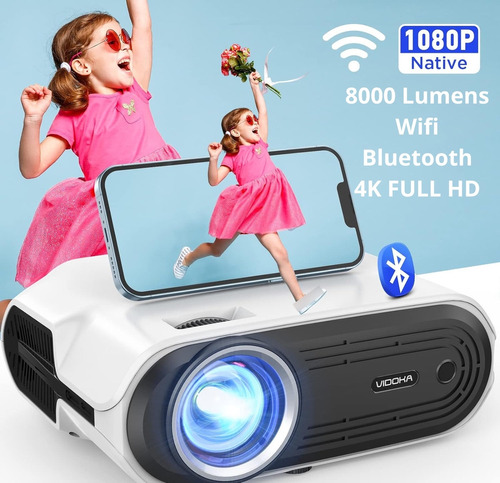 Video Proyector Wifi Bluetooth 8500 Lumens 4k