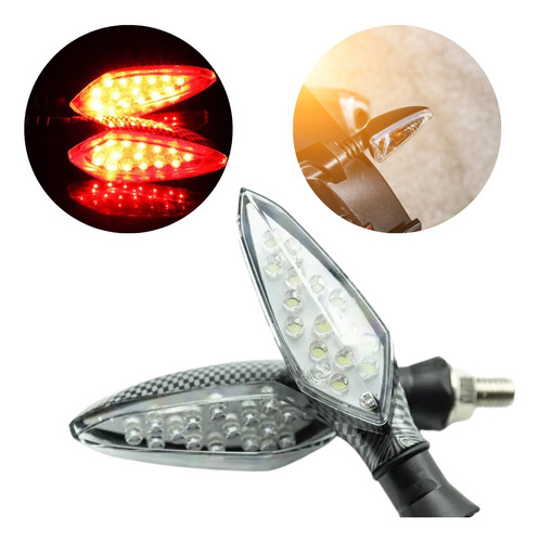 Intermitentes Led Para Moto Luces Direccionales Universal 