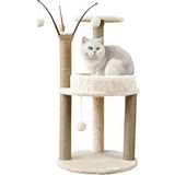 Rascador Gato: Torre Árbol 85cm - Juguetes Terciopelo