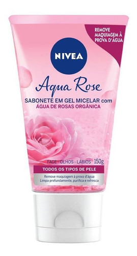 Sabonete Gel Facial Micelar Água De Rosas 150ml Nivea