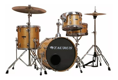 Batería Acústica 4 Cpos Maple Taurus Mfp 410 Tambor 13 Cta