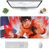 Mouse Pad Largo Goku Kaioken Dragon Ball Anime Gamer 30x70cm