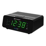 Radio Despertador Emerson Smartset Cks1900 Con Radio Am Fm Color Negro