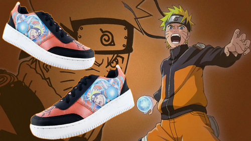 Tenis Naruto Anime Uchiha Manga Urbano Cómodos 309-2-nnn