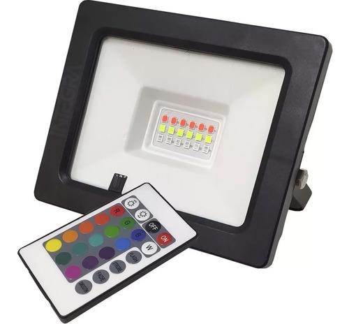 Reflector Led 20w Rgb Colores Ip65 Exterior Control Remoto