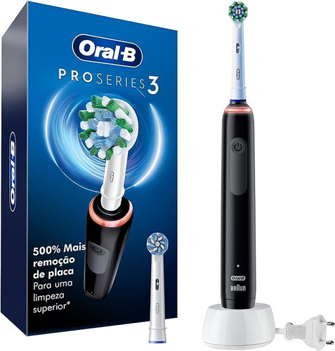 Escova De Dentes Elétrica Oral-b Pro Series 3 Bivolt + 2 Ref