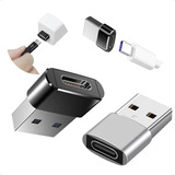 Kit 5 Adaptador Usb Para Tipo C Usb C Plug Conversor Carro