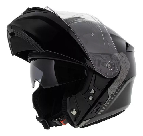 Casco Rebatible Moto Axxis Storm Solid Doble Visor - Fas