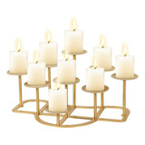 Portavelas De Chimenea, 9 Candelabros Para Velas De Pilar, S