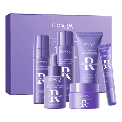 Kit Facial Retinol Antienvejecimiento Vitamina A Bioaqua 6 En 1 | Envío gratis