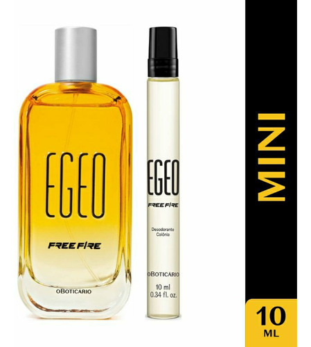 Egeo Free Fire Colônia 10ml Perfume Masculino O Boticário  Ideal Para Conhecer A Fragrância E Se Apaixonar Pelo Cheiro.