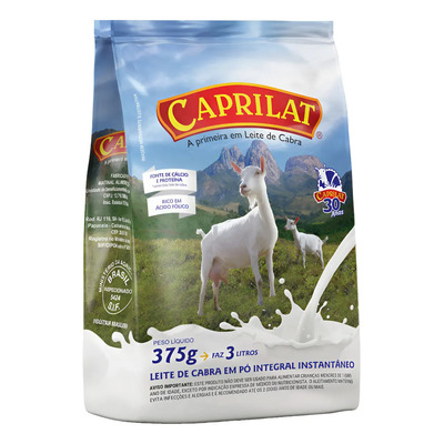 Leite De Cabra Em Pó Integral Caprilat Sachê 375g | MercadoLivre