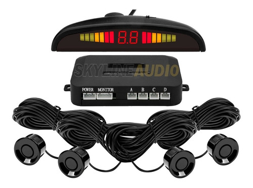 Sensor Estacionamiento Con Display Y Sonido Colores Auto 4x4