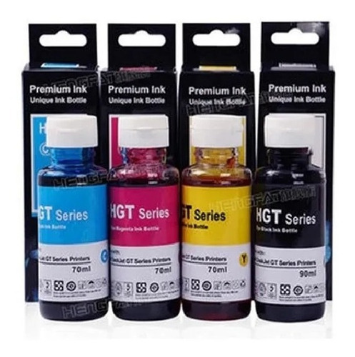 4 Botella Tinta Compatible  Gt51 Gt52 Gt5820 Y 5810