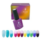 Esmalte Semipermanente Térmico Cambia De Color 6 Pzas Mussa Color Gama B