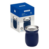 Cuia Térmica Azul 240 Ml Em Aço Inox Tramontina