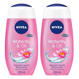 Kit 2 Sabonete Liquido Nivea Waterlily & Oil 250ml