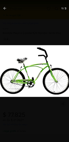 Bicicleta Playera Kelinbike 2023 Rodado 26 Verde Fluo Nueva