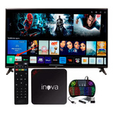 Tv Box Inova + Teclado Led De Brinde