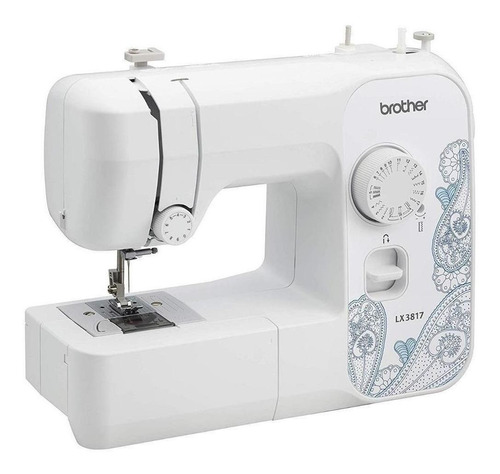 Máquina De Coser Casera Brother Lx3817 Portable Blanca 110v