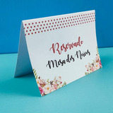 15 Reservados De Mesa P/ Casamento Convites Floral Moderno 