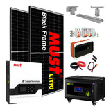 Kit Solar Sharp 8.200 W/d Batería De Litio 24v 3800w T9l