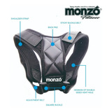 Monzo, Corrector De Postura Ajustable Unisex, Faja, Espalda