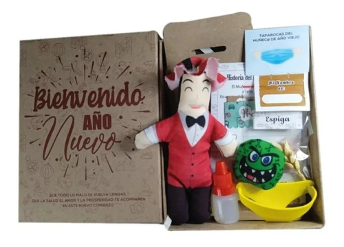 Kit Año Viejo Muñeco Caja Ritual Fin De Año Kav20