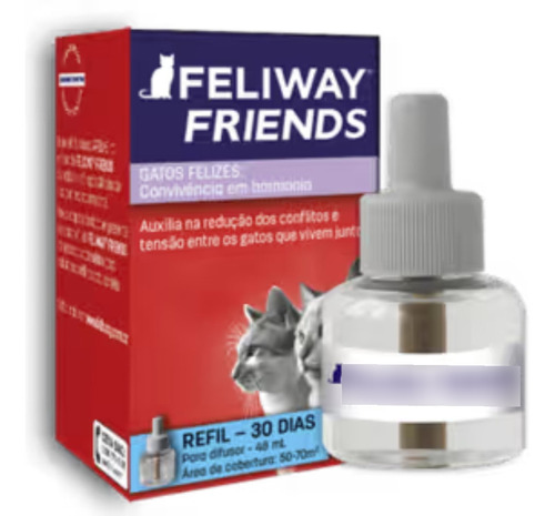 Feliway Friends Refil 48ml Ceva - Auxiliar Adaptação Gatos