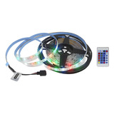 Tira Led De 60 Luz Rgb 10w 5m Con Control Remoto Paquete 7