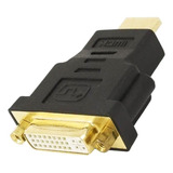 6 Conversores Adaptador Hdmi Macho Dvi-i 24+5 Femea Monitor