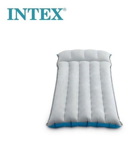 Colchão Inflável Solteiro Intex P/camping Compacto Aveludado