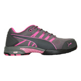 Tenis De Seguridad Puma 914 Dama Rosa Casco De Acero