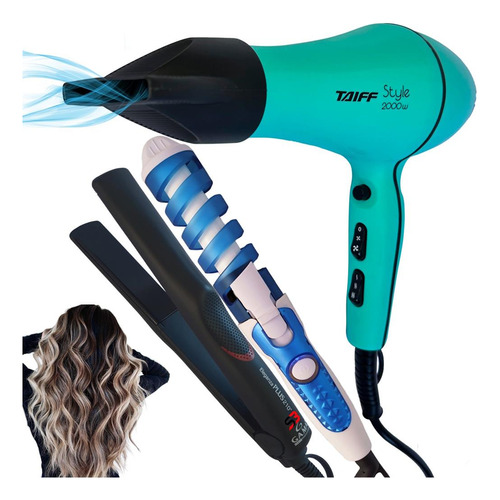 Secador De Cabelo Ions E Chapinha Thermal E Modelador Bivolt