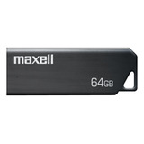 Maxell Memoria Usb Metal 64gb Color Gris Memoria Metal
