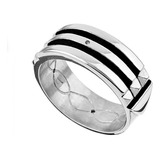 Anillo Atlante Silver Black Jano Joyas